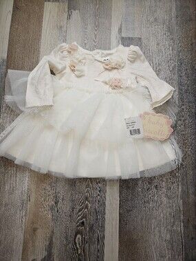 Baby Biscotti NEW 3-6 Month Dress Tulle Skirt Floral